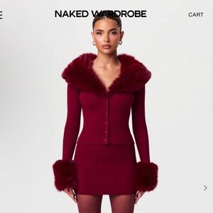 NAKED WARDROBE - TWO PIECE KNIT SET